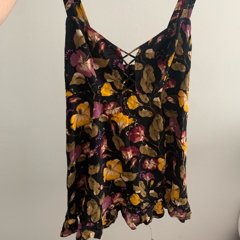 Floral Free People Trapeze Dress